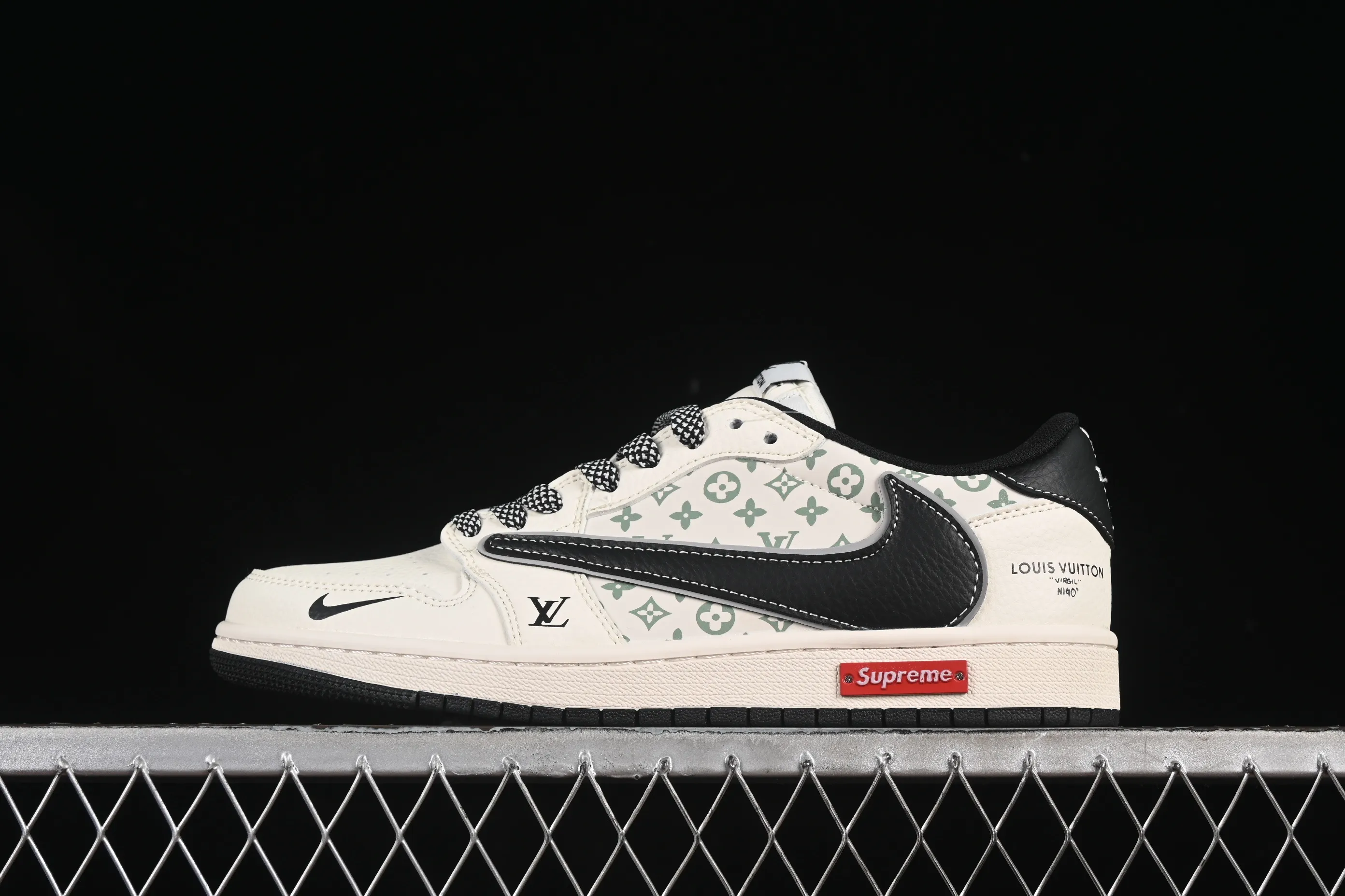 All categories Air Jordan Jordan series basketball shoes Air Jordan 1 Low high-end custom low-top sneakers Travis Scott x Fragment Design x Air Jordan 1 Low OG SP AJ1 Joe 1 tripartite joint metal black hook low-top cultural casual sneakers YX5066-335